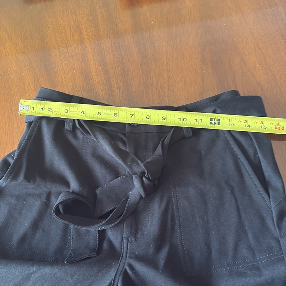 NWOT Black Kut From The Kloth Elastic Belted Back Pleated Wide Leg Pant- Size 6 - Picture 11 of 11